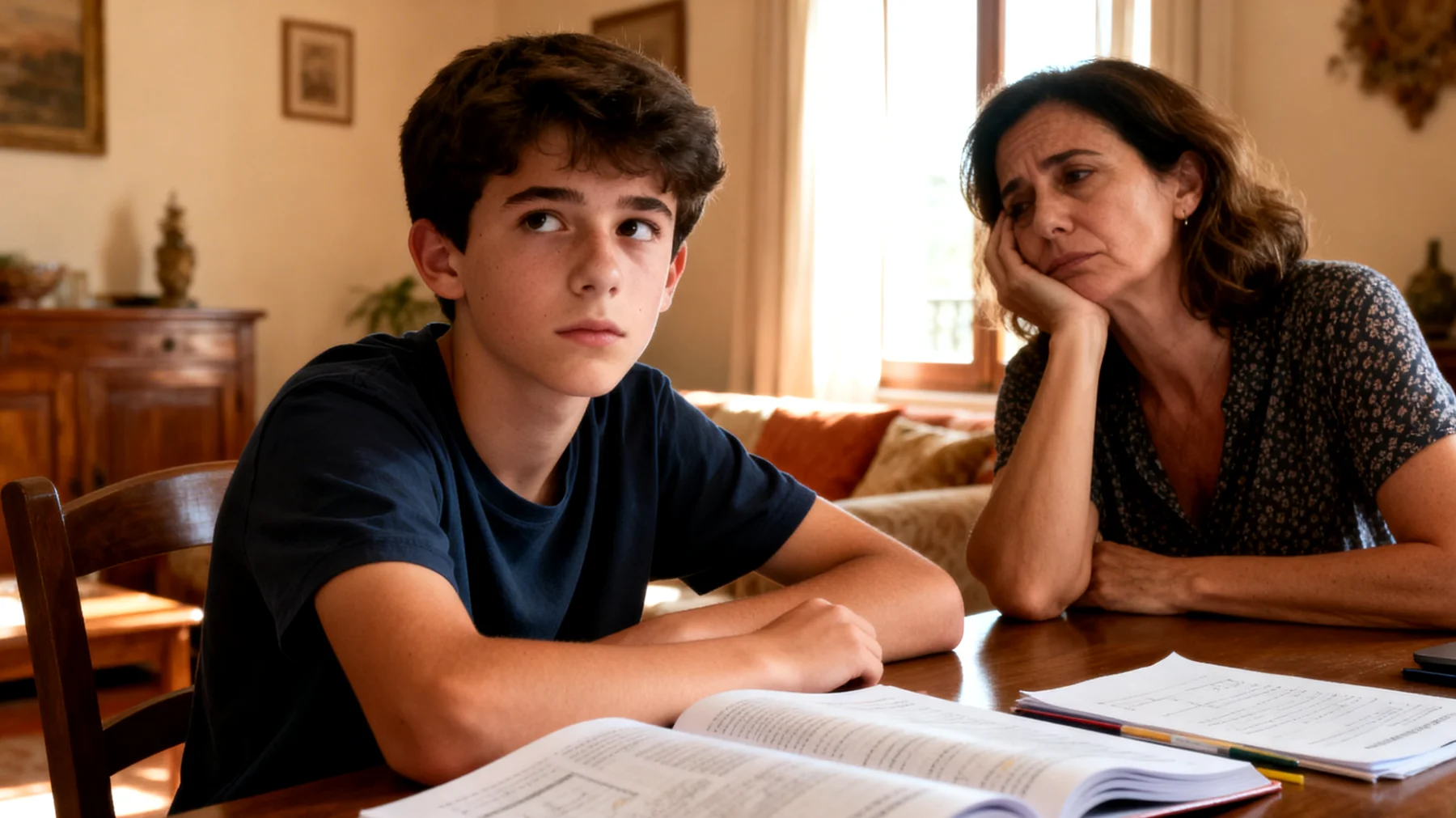 I genitori faticano a motivare i propri figli adolescenti nello studio: i ragazzi mostrano disinteresse per le materie scolastiche, evitano i compiti, ottengono risultati al di sotto delle loro capacità e reagiscono con resistenza o indifferenza ai tentativi dei genitori di coinvolgerli."