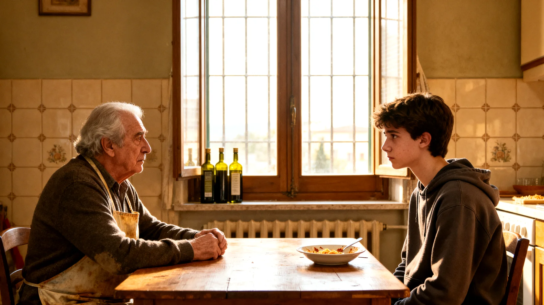 I nonni faticano a comprendere i valori, il linguaggio e le priorità degli nipoti adolescenti, sentendosi esclusi e giudicati 'fuori moda', mentre i nipoti percepiscono i nonni come distanti dalla loro realtà e incapaci di capirli davvero."