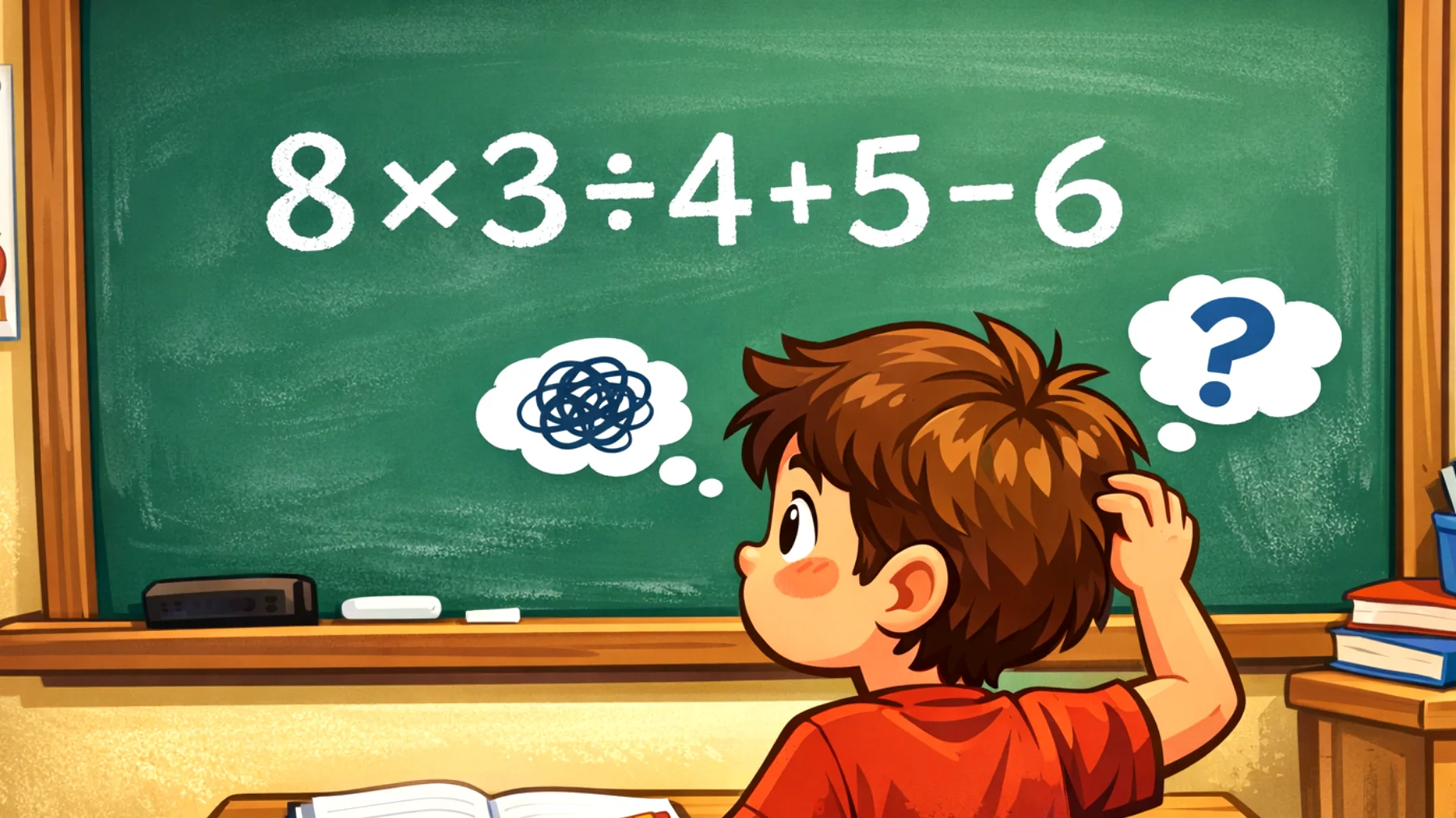 Quanto fa davvero 8×3÷4+5−6? Il 90% delle persone sbaglia questo calcolo facile, tu sei tra i pochi che lo risolvono?"