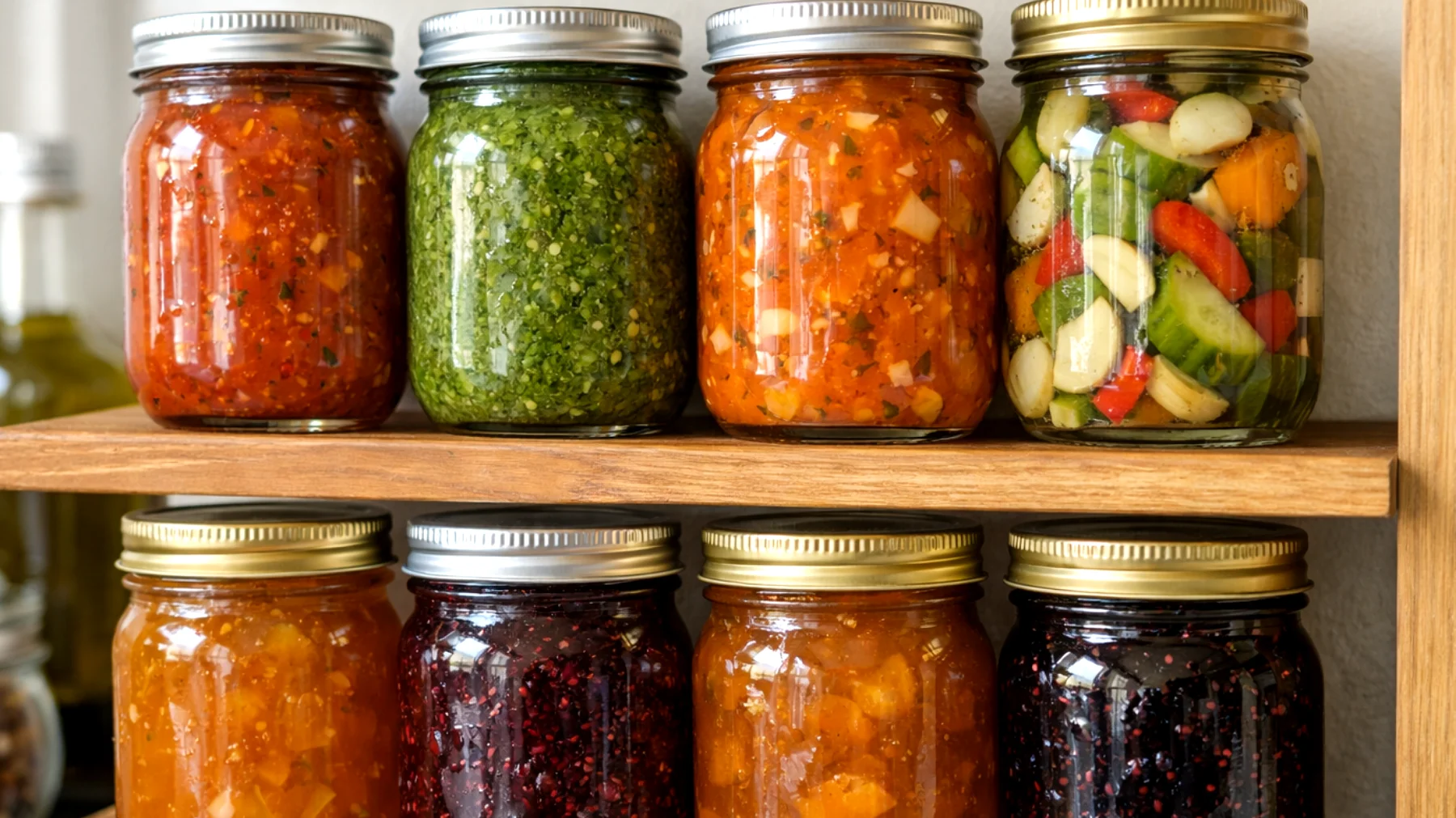 Come conservare correttamente i barattoli in vetro per evitare sprechi alimentari e mantenerli igienizzati, ottimizzando lo spazio in frigo, freezer e dispensa"