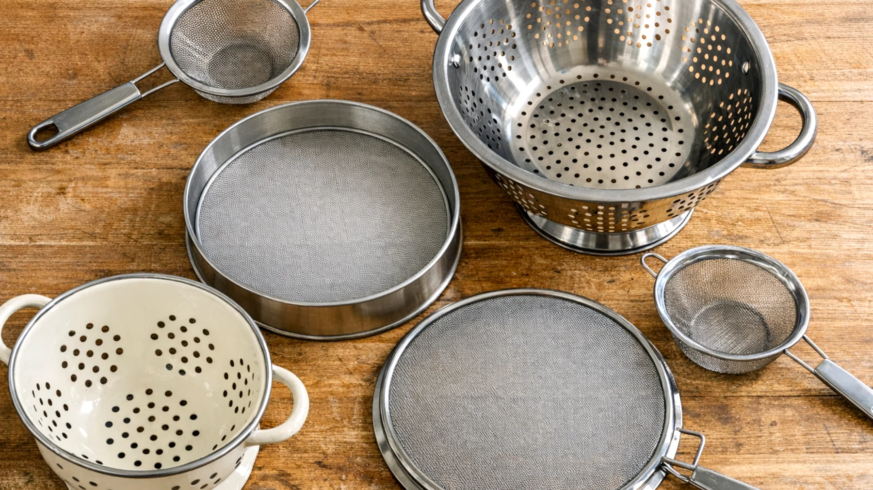 Come scegliere il colino giusto per le diverse esigenze in cucina, considerando materiali, dimensioni della maglia e utilizzi specifici per evitare acquisti sbagliati"